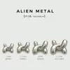 Botones de Metal Anudados de Forma Irregular Chic, Botones Irregulares en Forma de X, Decoración para Abrigos de Piel, Botones para Chaquetas de Traje y Suéteres