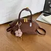 Bolso de Mano de Felpa de Gamuza Coreano Súper Popular Bolso de Hombro Casual Retro de Nicho Bolso Cruzado de Lujo Ligero para el Trabajo