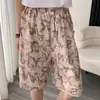 Pantalones Cortos para Hombre, Nuevo Estilo de Verano, Pantalones de Pijama de Algodón y Seda, Estilo Delgado que se Puede Usar Afuera, Pantalones Estampados de Cinco Cuartos, Pantalones de Playa Sueltos de Talla Grande