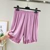 Shorts Holgados de Modal para Mujer, Pantalones Casuales de Verano Delgados de Cintura Alta y Talla Grande, Pantalones de Pierna Ancha con Volantes para Uso Exterior y Ropa de Dormir para Casa