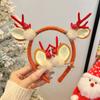 Tocado navideño Cuerno de alce horquilla para el cabello horquilla para el cabello adulto Accesorios para el cabello con clip de joyería para accesorios de fiesta de festival Mori