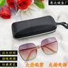 Estuche para gafas de sol con diseño de panal cuadrado, bolsa de EVA con cremallera, estuche para gafas de sol de EVA para hombres y mujeres.