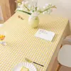 Mantel Impermeable a Prueba de Aceite Lavable Resistente al Calor de Gama Alta de PVC Estilo Ins Cuadros Mantel Individual para Mesa de Comedor al Aire Libre