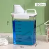 Balanza Medidora Caja de Almacenamiento para Detergente de Lavandería Sellada a Prueba de Humedad Hogar Tarro de Almacenamiento de Gran Capacidad Plástico Transparente Almacenamiento de Detergente para Lavandería