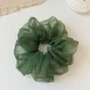 Goma para el pelo scrunchie de estilo coreano, ambiente relajado, color café degradado, para niñas, accesorio elástico de moda para el cabello, cuerda para coleta