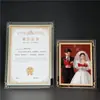 Porta-retrato de 6 polegadas moldura vazia cristal porta-retrato A4 display de mesa Beads Perler Bai Xi Tu Porta-retrato de 7 polegadas ponto turístico sala de chá decoração moldura de aniversário de casamento