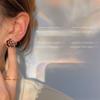 Rosa Roja de Ensueño ~ Aretes de Tuerca de Flor de Camelia Tridimensional para Mujer Estilo Hong Kong Elegantes de Alta Gama Joyería para la Oreja