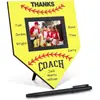 Porta-retrato de futebol transfronteiriço, display de mesa de madeira com tema esportivo, presente para home office, decoração de ornamento de madeira