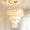 Lustre de sala de estar Murano, luz principal para o hall, villa de luxo francesa, escada duplex, espaço aberto, luminária pendente rotativa de hotel