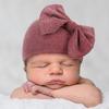 Gorro fetal para recién nacido gorro con lazo para bebé gorro cálido de moda para bebé 15 colores guantes más gorro fetal