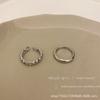 Anillo con cadena torcida de viento frío para mujer, diseño de nicho, ligero, de lujo, de moda, simple, abierto, al por mayor