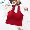 Nuevo arnés de espalda hermosa, chaleco rojo para el ombligo, cinturón de látex para mujer, almohadilla para el pecho con tacto suave, top de tubo, ropa exterior, respaldo, fabricantes de ropa interior