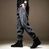 Pantalones Casuales de Chenilla Suave de Alta Gama para Hombre, Pana Suelta de Otoño, Nuevos Pantalones Deportivos Jogger Negros para Hombre