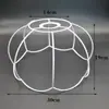 Soporte de Lámpara Hecho a Mano Lámpara de Mesa Gancho para Lámpara Colgante Cuadrado de Abuela Flor Marco de Hierro Pantalla Tejido de Cuerda de Algodón Repujado Mano DIY