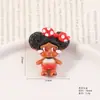 Accesorios Creativos de Resina Brillante de Niña Llorando de Dibujos Animados Pegatinas Universales 3D para Refrigerador Accesorios para el Cabello DIY Charms para Zuecos