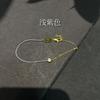 Pulseira de Corda Vermelha Francesa Banhada a Ouro com Diamante Único Pulseira de Corda Vermelha Pequena Meio Corda Meio Corrente Presente Benmingnian Nicho Feminino de Alta Qualidade