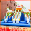 Equipo para Parque Acuático Exterior Soporte Móvil Grande Entrada a la Piscina Piscina Inflable para Niños Tobogán de Agua