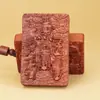 Colgante talismán de cinco truenos de madera fulminada, colgante talismán del dios de la riqueza de cinco vías, suministros taoístas de madera de azufaifo fulminada, venta al por mayor de fábrica para plataformas de transmisión en vivo