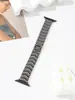 Pulseira de Metal em Formato V Cravejada com Diamantes Adequada para Apple Watch S11/S10/9/8/7, Pulseira de Relógio Simples e Luxuosa