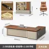 Escritorio de jefe y juego de silla de oficina, escritorio ejecutivo simple y moderno, muebles de oficina para líder, escritorio ejecutivo para supervisor y gerente