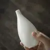 Vaso de Flores Gota d'Água de Porcelana Branca Dehua Pequeno Ornamento Vaso Pequeno Hidropônico Cerâmica Cerimônia do Chá Arte do Chá Acessórios para Conjunto de Chá Gongfu
