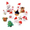 Peluche de dibujos animados Papá Noel muñeco de nieve alce árbol algodón DIY pasador tocado zapatos y calcetines bolsa accesorios accesorios decorativos