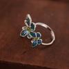 Anillo de Mariposa Xiangxu New Jasper para Mujer [Canto] Esmalte Retro Guofeng Nicho Outlet de Fábrica