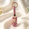 2025 Llavero de Dibujos Animados Transfronterizo DIY con Pedrería Colgante de Muñeca DIY Hecho a Mano Llavero de Arcilla con Pedrería