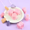 Serie Divertida de Paletas Moldes para Paletas Gatito Tipo Prensa Realista Luces de Colores Cortadores Herramientas Hechas a Mano para Fondant Repostería