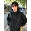 Roupa de Proteção Solar em Malha Preta Masculina Feminina Verão Fina Respirável com Capuz Jaqueta de Trabalho Secagem Rápida Jaqueta para Montanhismo ao Ar Livre