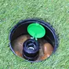 Válvula de toma de agua de 6 puntos de 1 pulgada, verde para jardín, toma de agua para césped, tubería de agua, junta de tierra, tapón de tierra, caja de válvula de varilla, riego