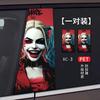 Jinx Clown Coluna Média Filme Adesivo Decorativo B Coluna Adesivo Resistente a Arranhões Personalizado Criativo Pintura de Arranhões Adesivo Modificado