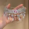 Collar de Moda de Lujo Resistente con Borla de Pedrería para la Noche, Collar de Alta Gama para Mujer de Círculos Sociales Selectos
