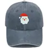 Gorra de Béisbol Vintage Bordada de Santa Claus Transfronterizo Regalo de Navidad Unisex Casual Versátil Gorra de Moda