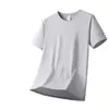 Camiseta Masculina de Manga Curta de Seda Gelada 2026 Verão Novo Estilo Masculino Esportes Corrida Fitness Rápida Secagem Roupa Camiseta de Manga Meia-Manga Roupa Masculina