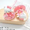 Anillo Inflable Luminoso Estéreo para Fiesta Accesorios de Resina de Gato Decoración de Diadema con Pegamento de Crema para Manualidades Pinza para el Cabello Funda de Teléfono Móvil Pegatina para Taza de Agua