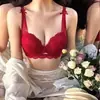 Colección de Verano 2025: Conjunto de Sujetador Sexy de Encaje Calado con Copas Acolchadas y un Hermoso Diseño en la Espalda, Perfecto para Bustos Pequeños