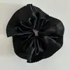 Estilo Coreano Nuevo Grande Satén Plisado Elegante Elegante Anillo para el Cabello de Intestino Grueso Diseño Nicho de Alta Gama Accesorios para el Cabello