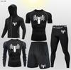 Pantalones Cortos de Atletismo Transpirables de Secado Rápido para Correr Transfronteriza Pantalones Ajustados Entrenamiento Deportivo Fitness Deportivo Examen Físico Juego de Cinco Piezas Alta Elasticidad Transpirable