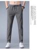 Calças casuais de seda gelada masculinas estilo coreano plus size moda moda fornecimento de comércio exterior em estoque atacado calças retas slim estilo coreano