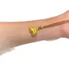 Elefante Dourado Areia Dourada Antiga Corrente Longa de Suéter Auspiciosa Colar de Elefante Pequeno Acessório Pingente de Luxo Leve Feminino