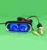 Medidor Redondo LED Modificado para Coche 10MM Medidor de Temperatura de Agua para Coche Medidor Digital Redondo de Temperatura del Agua Medidor LED