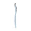 Cuchillo de cejas de paja al por mayor, cuchillo de cejas de mango largo, herramienta pequeña de maquillaje de belleza portátil con red protectora, cuchillo de cejas