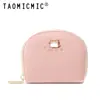 Lindo Porta Tarjetas de Metal Mini Acordeón, Porta Tarjetas Compacto con Múltiples Ranuras, Porta Tarjetas con Bolsillo para Monedas Tarjeta