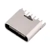Assento USB Tipo-C Placa de Circuito Impresso DIP Vertical de 6 pinos Corpo Longo Corpo Curto Plug Vertical Base Tipo-C Plug Reto de 6 pinos