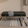 Banqueta para cambiarse los zapatos, una banqueta elegante y lujosa para la entrada, una banqueta sencilla de estilo italiano adecuada para zapaterías, tiendas de ropa y como banco sofá de acero inoxidable