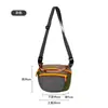 Bolsa de Pecho Deportiva Elegante Bordada Personalizada, Nueva Bolso de Cintura Cruzado de un Solo Hombro Resistente a los Rasguños de Moda, Bolsa de Senderismo a Juego para Parejas con Contraste de Color