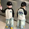 Camiseta Térmica de Polar para Niños Cuello Semi Alto Capa Base 2026 Otoño/Invierno Nuevo Bloque de Color Camiseta para Niños Moderna Versátil Top Moderno