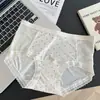 Ropa interior de seda de leche francesa color blanco hielo de cintura media, refrescante, amigable con la piel, semitransparente, sexy, cómoda, ligera, cobertura total, ropa interior de triángulo para mujer