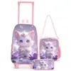 Nuevo Set de Bolso con Ruedas Transfronterizo para Niños, Maleta con Ruedas para Niños que se Puede Usar como Mochila, Personalizable y al por Mayor